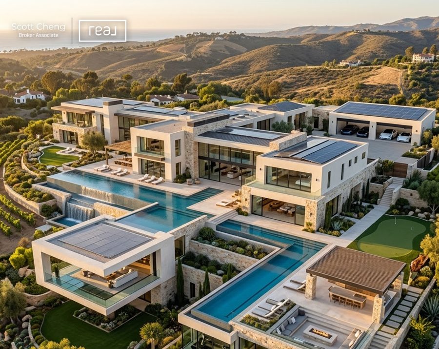 Hillside estate